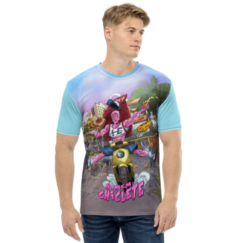 JUNDCOMICS - Homem-Chiclete . George Wolf - Camiseta Dry Fit Quadrinhos Nacionais