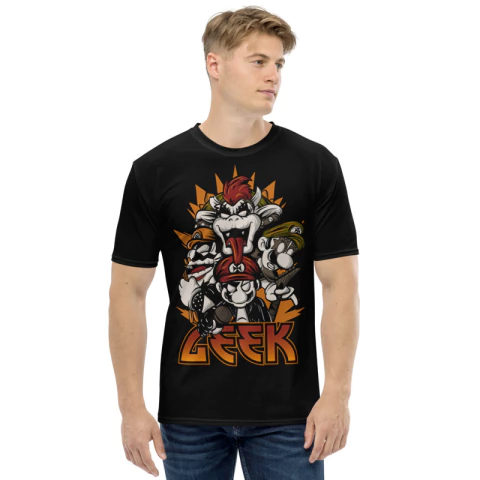 MARIO - Banda Kiss Geek - Camiseta Dry Fit de Games - comprar online