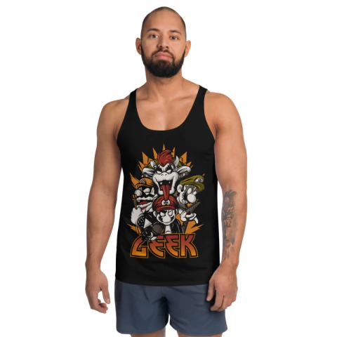 MARIO - Banda Kiss Geek - Regata Dry Fit de Games - comprar online