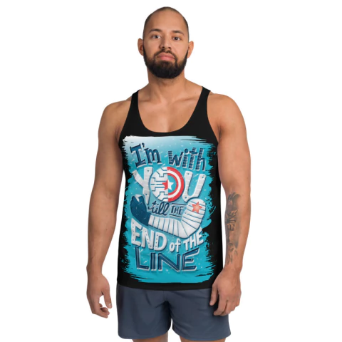 MARVEL - Soldado Invernal "i Am Burdened With You Till The End of Line" - Regata Dry Fit de Super-Heróis - comprar online