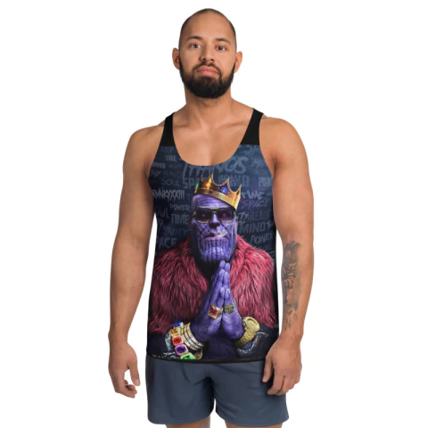 MARVEL - Thanos Bolado - Regata Dry Fit de Super-Vilões - comprar online