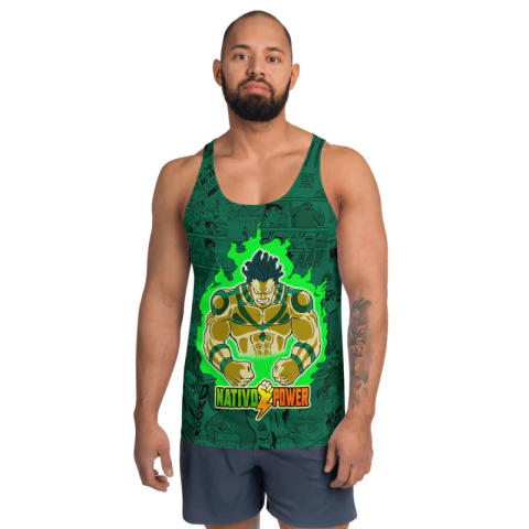 NATIVO POWER - Instinto Verde - Regata Dry Fit Mangás Brazukas - comprar online