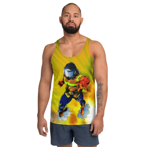 RZE - Bombeiro Mascarado . Símbolo de Herói - Regata Dry Fit de Quadrinhos Brazukas - comprar online