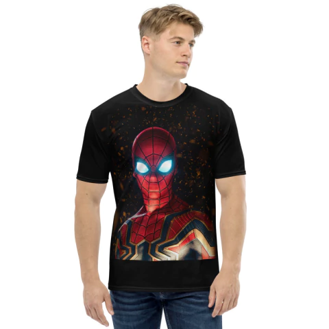 MARVEL - Spiderman Iron Spider - Camiseta Dry Fit de Super-Heróis