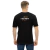 Modelo masculino de camiseta  com qualidade Kanikoss Moda Nerd preta em tecido dry fit, estampada com a personagem Chun Li do jogo Street Fighter 6.