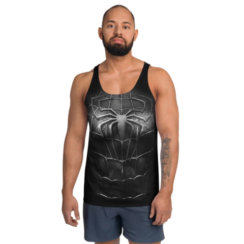 MARVEL - Spiderman Black Suit - Regata Uniforme Dry Fit de Super-Heróis - comprar online