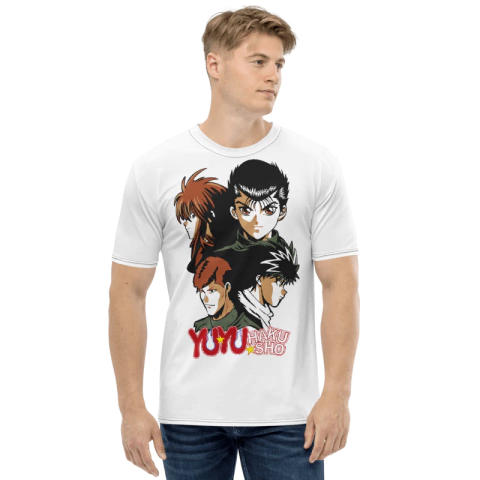 YU YU HAKUSHO - Faces de Heróis - Camiseta Dry Fit de Animes - comprar online