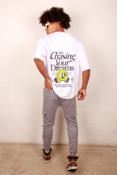JOGGER CARGO ALGODON - Gris Melange en internet