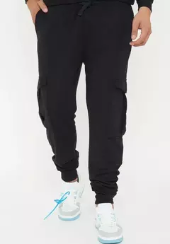 JOGGER CARGO ALGODON - NEGRO