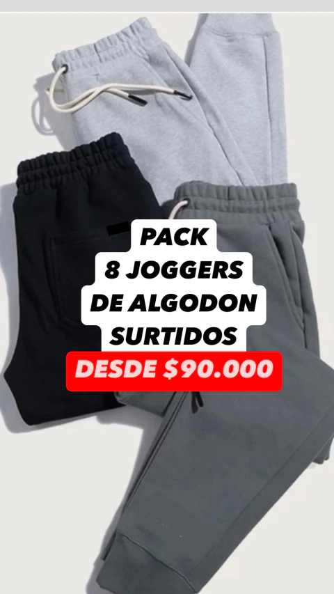 PACK 8 JOGGER SURTIDOS