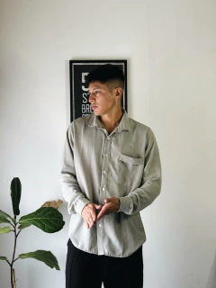 CAMISA LINEN - GRIS - comprar online