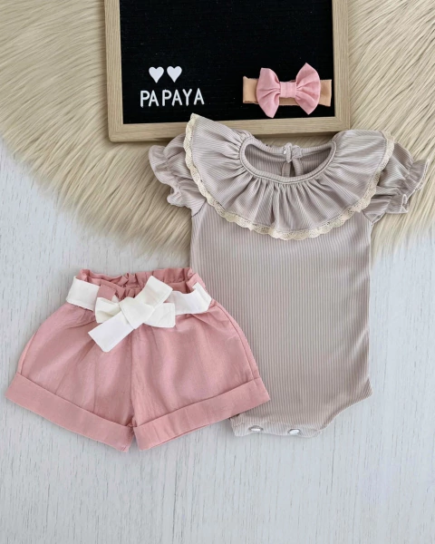 TRÍO SHORT ROSA - comprar online