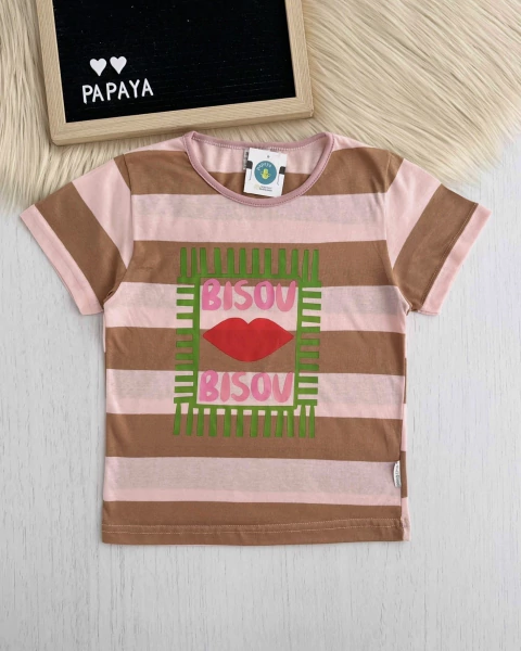 REMERA RAYADA BESO - comprar online