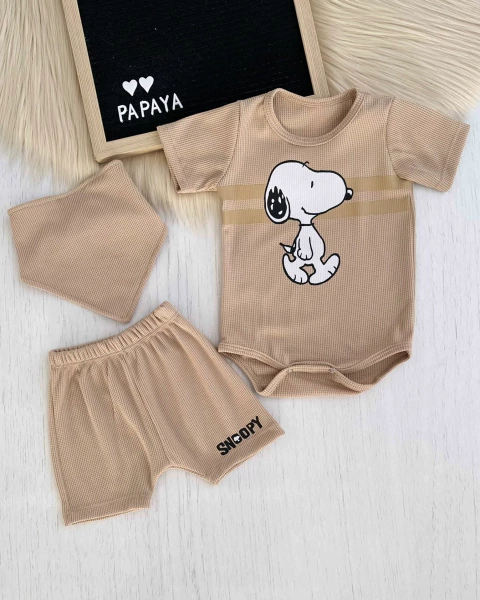 TRÍO SNOOPY BEIGE - comprar online