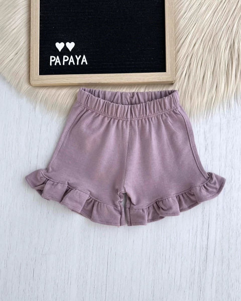 SHORT VOLADOS MALVA - comprar online