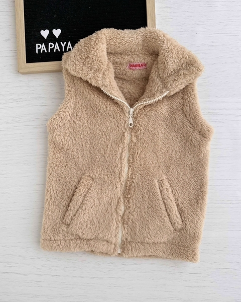 CHALECO TEDDY BEIGE - comprar online