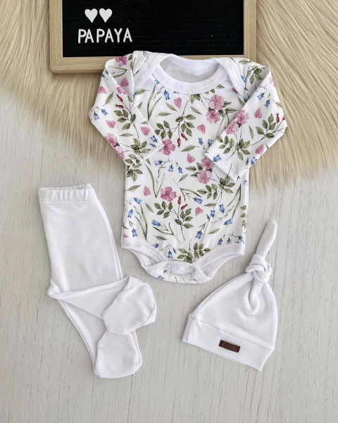 AJUAR BODY FLORES FUCSIA - comprar online