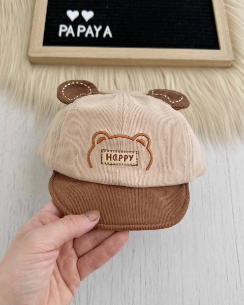 GORRA HAPPY BEIGE - comprar online