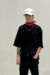 [BLACK] Boxy Oversized Crew Neck T-Shirt - comprar online