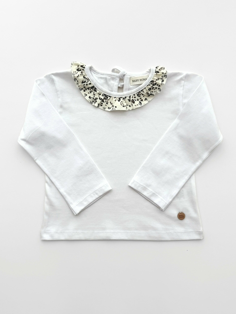 REMERA ML COMBINADA PRINT MANTECA- ART. 2383 - comprar online