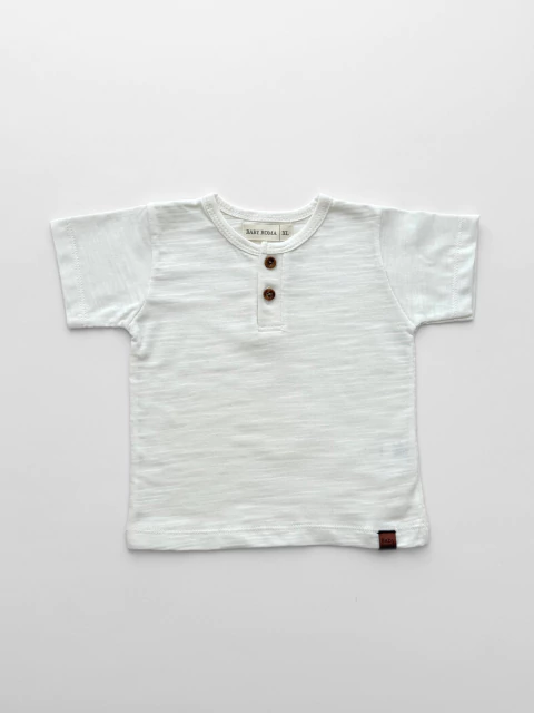 REMERA MC BOTONES MANTECA - ART. 2407 - comprar online