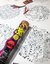 MANDALAS INFANTILES PARA PINTAR VIOLETA + CRAYONES FLÚO en internet