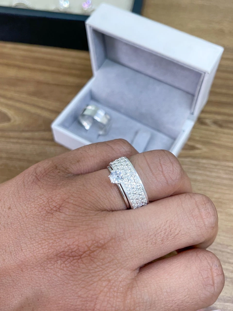 Alianças Encanto - prata 950