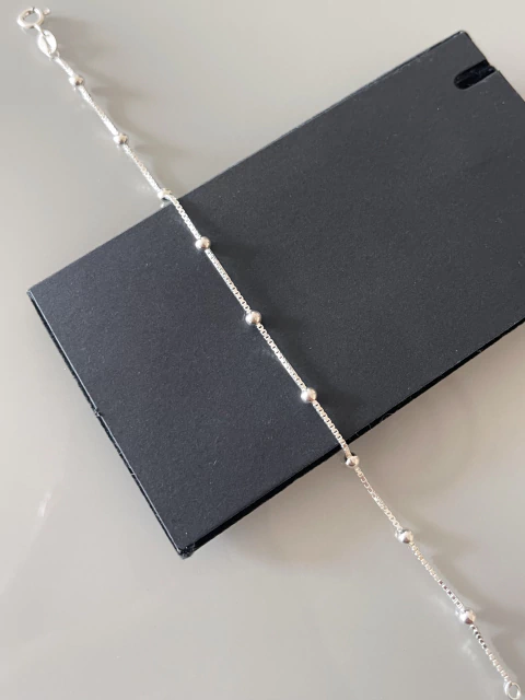 Pulseira de Prata 925 - modelo Bola