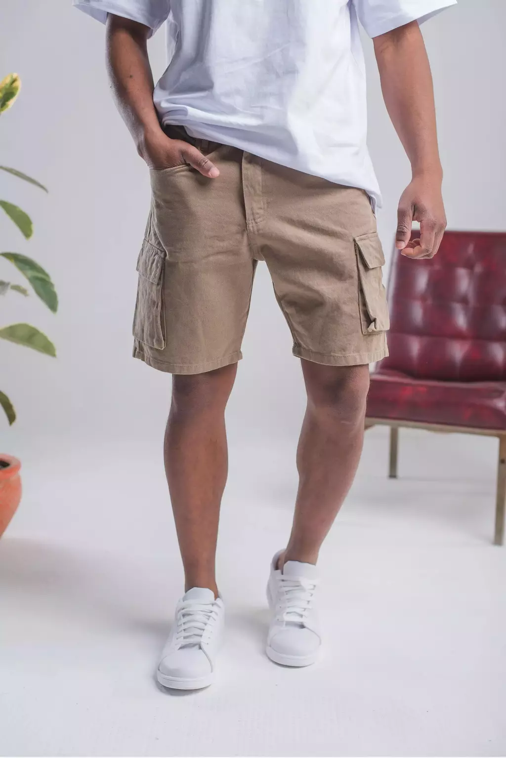 Bermuda Gabardina Cargo