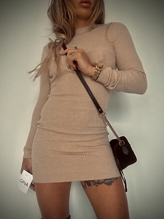 VESTIDO ESCOTE MELANGE