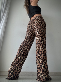 PALLAZO PRINT LINO CHEETAH - GINA