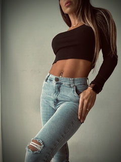 SKINNY GIGI CELESTE - tienda online