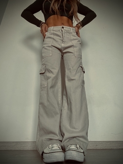 WIDE MIA CARGO BEIGE - comprar online