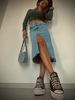 FALDA MIDI BROKEN - comprar online