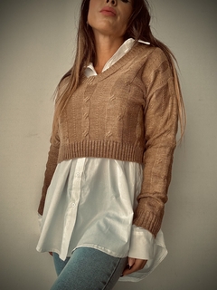 SW TRENZADO CROP GRUN - comprar online
