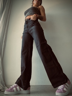 Imagen de WIDE LEG MIA BLACK SNOW LISO