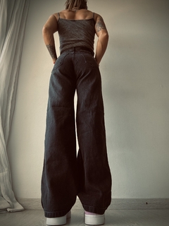 WIDE LEG MIA BLACK SNOW LISO - comprar online