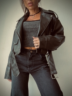 WIDE LEG MIA BLACK SNOW LISO - tienda online