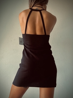 VESTIDO INDIGO LINO