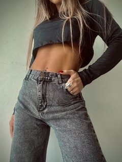 WIDE LEG MIA SNOW BLACK TAJO