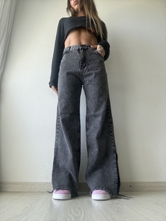 WIDE LEG MIA SNOW BLACK TAJO - GINA