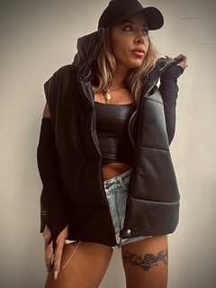 MAXICHALECO CUORE LEATHER - GINA
