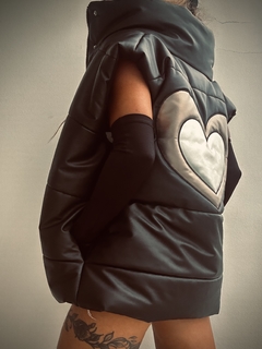 MAXICHALECO CUORE LEATHER - comprar online