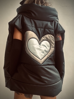 MAXICHALECO CUORE LEATHER