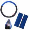 Set Cubre Volante + Cubre Palanca+ Cubre Cinturones Azul