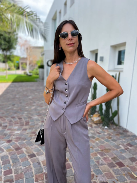 Chaleco Milton Gris - comprar online