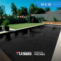 10x10 m2 - Negro Mate Piscina / Pileta - Revestimiento / Cerámica