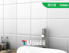 Cerámicas 20×20 Blanco Piso Mate / Satinado x m2 - comprar online