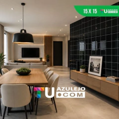 Azulejo Color Negro 15x15 m2
