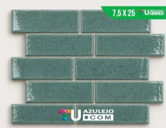 Revestimiento Finlandia Subway Verde Patagonia Brillante 7,5 X 25 en internet